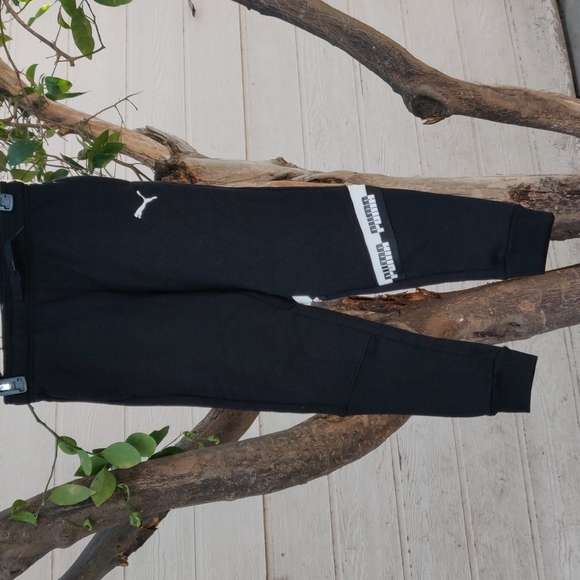 Puma boy's joggers size S 8 color black - Picture 2 of 5